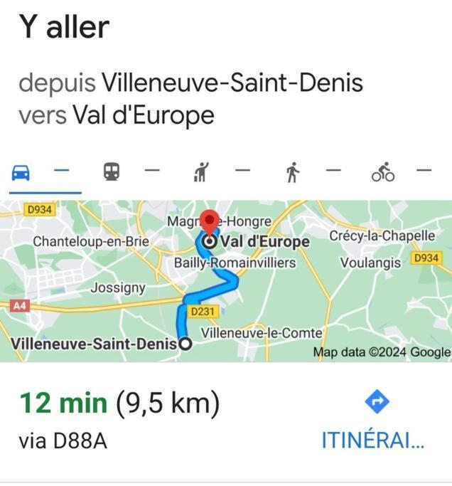 Villeneuve-Saint-Denis Charmant Appartement 2 Pieces Proche Disneyland מראה חיצוני תמונה